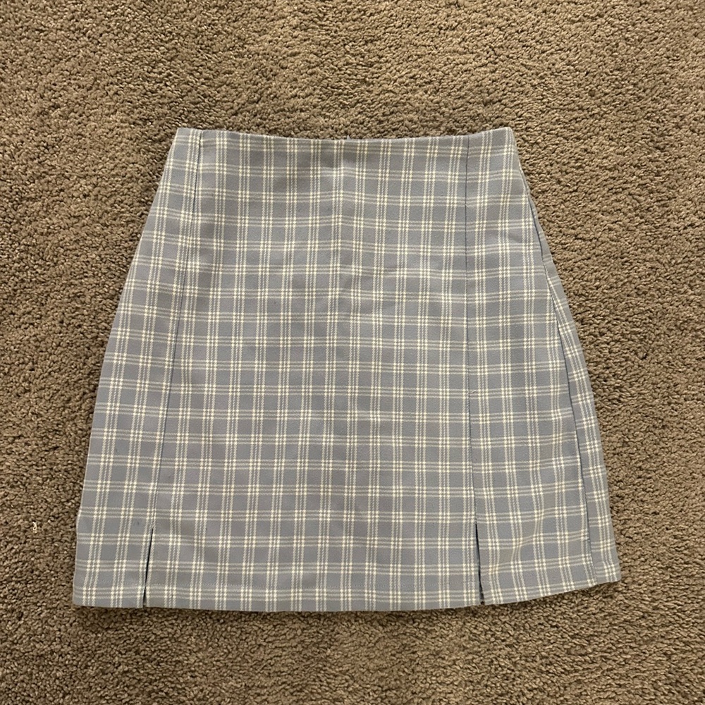 Plaid Gray Skirt